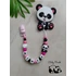 Rágcsalánc névre szóló - Panda - rózsaszín – Baby Panda kollekció